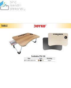 Gambar Joyko Foldable Table FTB-100 (Beige,Black,Brown) Meja Lipat Belajar merek Joyko