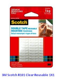 Katalog 3M Scotch harga murah & terjangkau, Image ATK Sekolah SIPLAH 3M Scotch R101 Clear Reusable 1X1 harga normal 0 di Distributor ATK Bina Mandiri Stationery