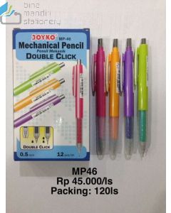 Contoh Pensil Cetek Mekanik Joyko Mechanical Pencil MP-46 (0.5) merek Joyko