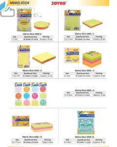 Contoh Sticky Note Joyko Memo Stick MMS-16 merek Joyko