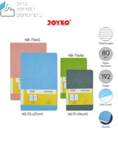 Gambar Joyko Notebook NB-716A5 Buku Tulis Catatan Diary Agenda Bergaris Spiral Hard Cover  merek Joyko