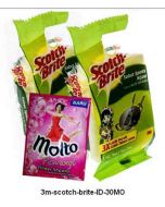 Katalog alat-alat kantor 3M Scotch Brite,  3M Scotch Brite Sabut Spons Hijau 3X4 Inch 2 Pad harga normal 15500 di Supplier Alat Tulis Bina Mandiri Stationery