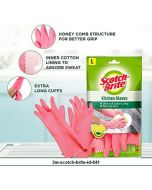 Katalog alat-alat kantor 3M Scotch Brite,  3M Scotch Brite Sarung Tangan Dapur 3 Size SML harga normal 37000 di Supplier Alat Tulis Bina Mandiri Stationery
