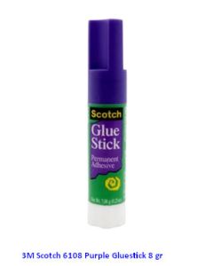 Katalog 3M Scotch harga murah & terjangkau, Image ATK Sekolah SIPLAH 3M Scotch 6108 Purple Gluestick 8 gr harga normal 10500 di Distributor ATK Bina Mandiri Stationery