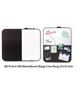3M Post-it Lengkap murah barang Perlengkapan Kantor 3M Post-it 558 MemoBoard Beige-Char-Burg 23x18 inch di toko alat tulis grosir Bina Mandiri stationery