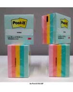 3M Post-it 654-5AP Sticky Note Colour 76x76mm 500 Sheets