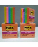 3M Post-it 654-5SSAU Super Sticky Note 76x76mm 450 Sheets