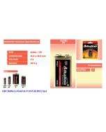 Foto produk ABC Battery Alkaline 9 Volt (6LR61) harga normal 40500 di Toko Alat Tulis Grosir Bina Mandiri Stationery