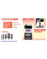 Foto produk ABC Carbon Zinc Battery Super Power 9 Volt (6F22) harga normal 13500 di Toko Alat Tulis Grosir Bina Mandiri Stationery