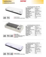 Toko Atk Grosir Bina Mandiri Stationery Jual Perlengkapan Warung Fotokopi dan Kantor Mesin Laminating / Laminasi - Laminating Machine Joyko
