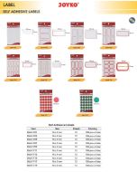 Toko Atk Grosir Bina Mandiri Stationery Jual Stiker Kotak segi Panjang / Bulat Kecil Besar Joyko Self Adhesive Labels